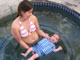 Floating in the spa
