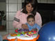With Julie, Nathan's physical therapist